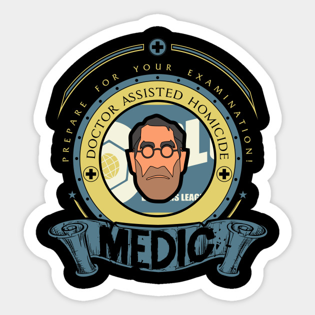  Medic  Blue Team Team Fortress Sticker  TeePublic